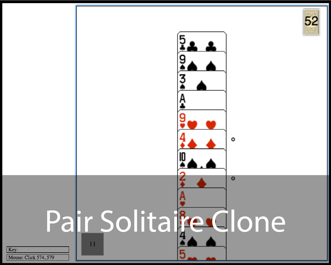 Python Clone of Pair Solitaire